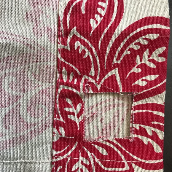 Window Panels unlined bold print imported woven cotton. Set of 4 - Picture 3 of 7